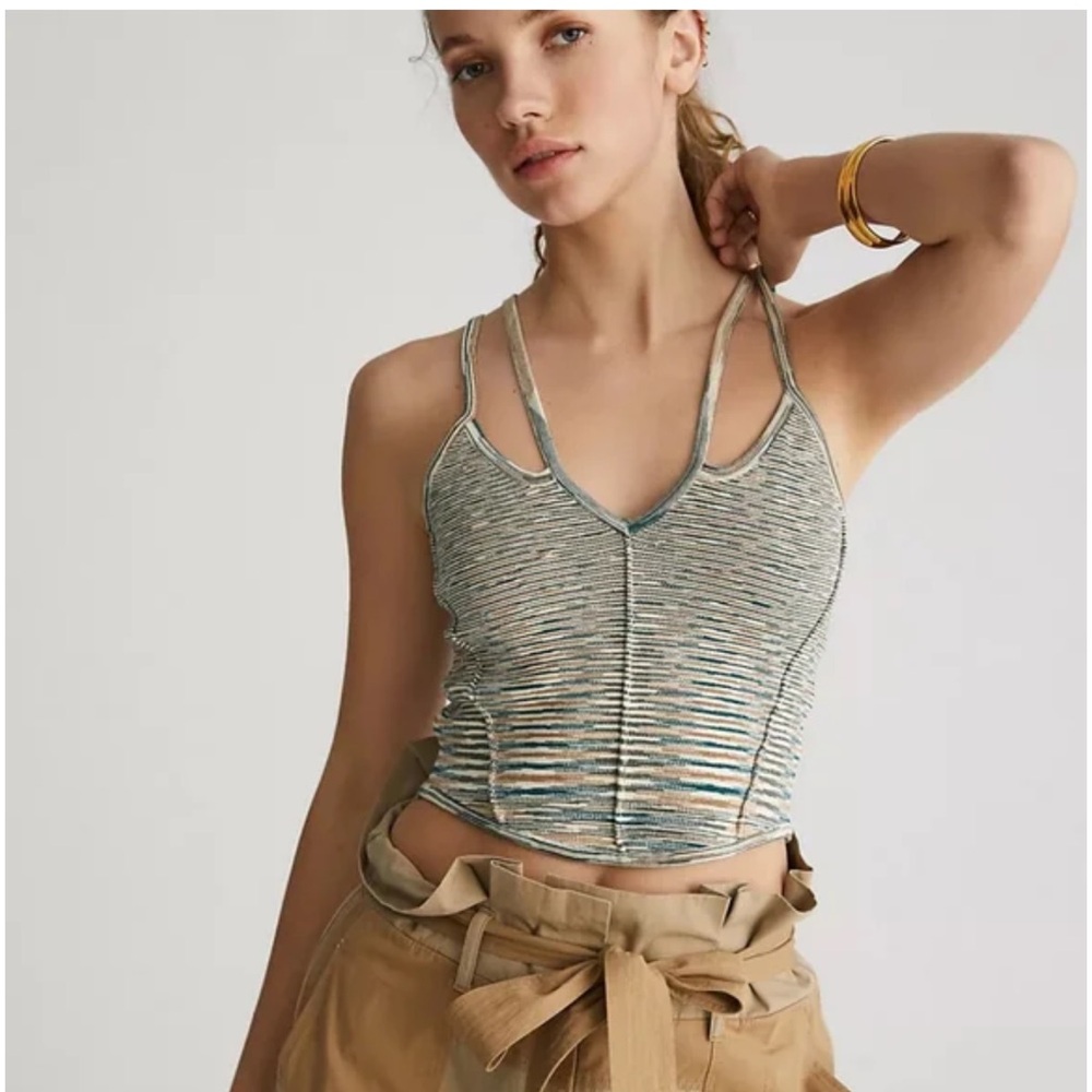 Anthropologie Reed Sweater Corset Top